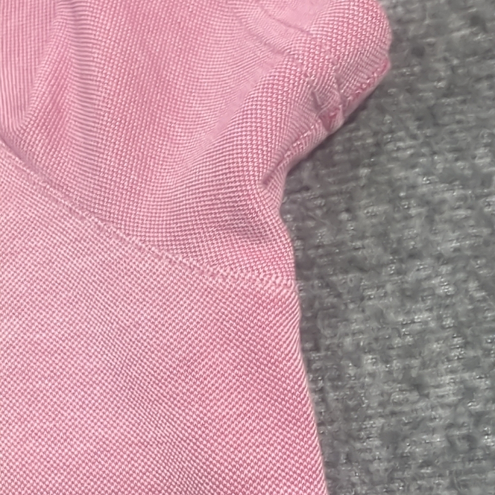 Ted Baker Light Pink Polo Shirt with Patterned Collar - Picture 5 of 15